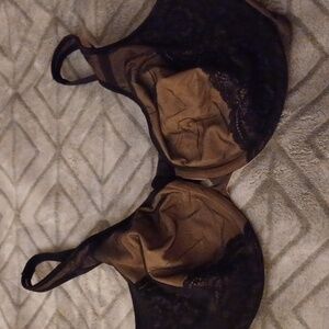 Lilyette black nude sheer Bra 42DD